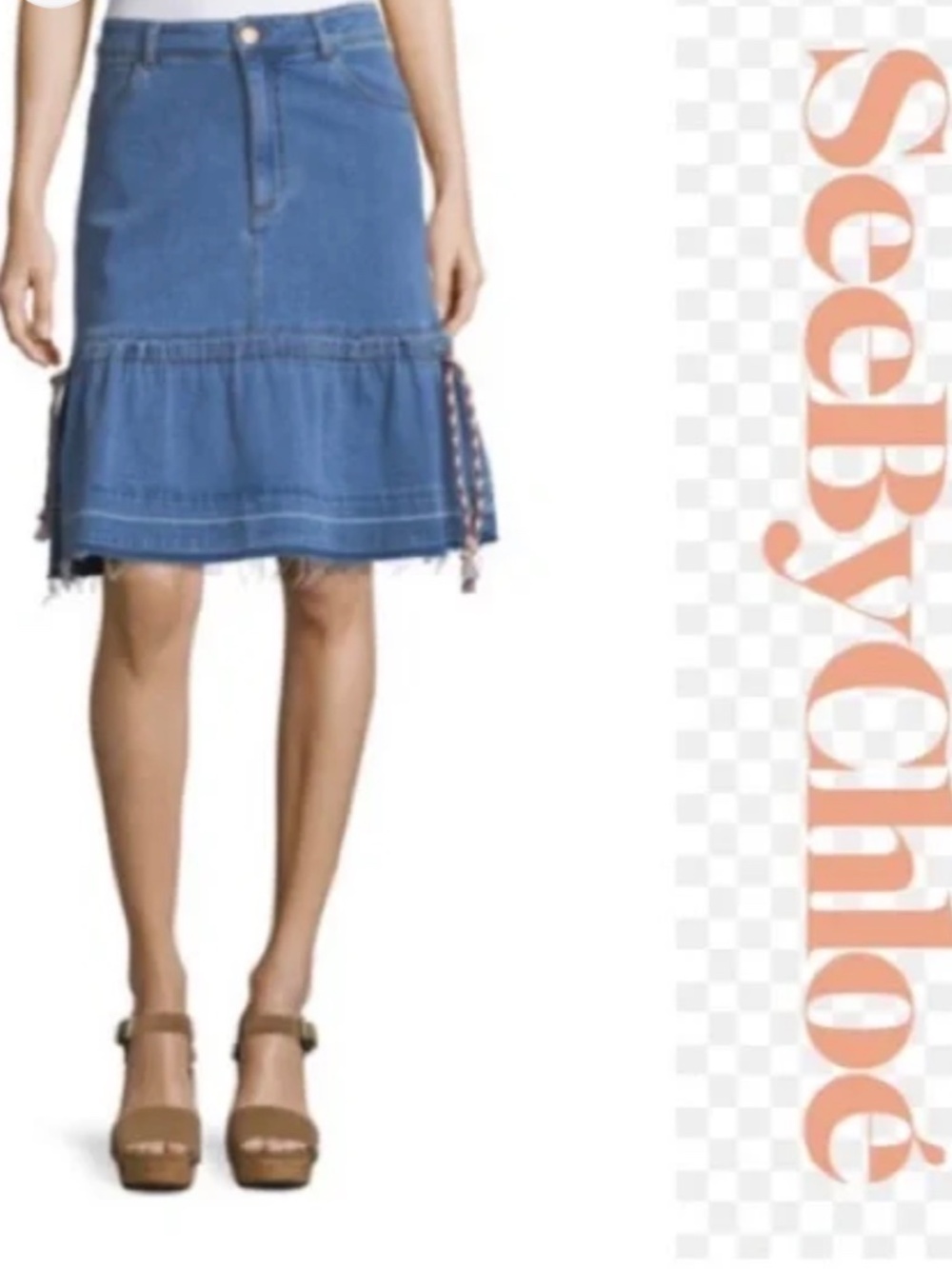 See by Chloé Denim Skirt